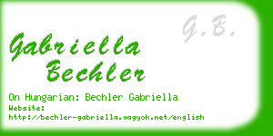 gabriella bechler business card